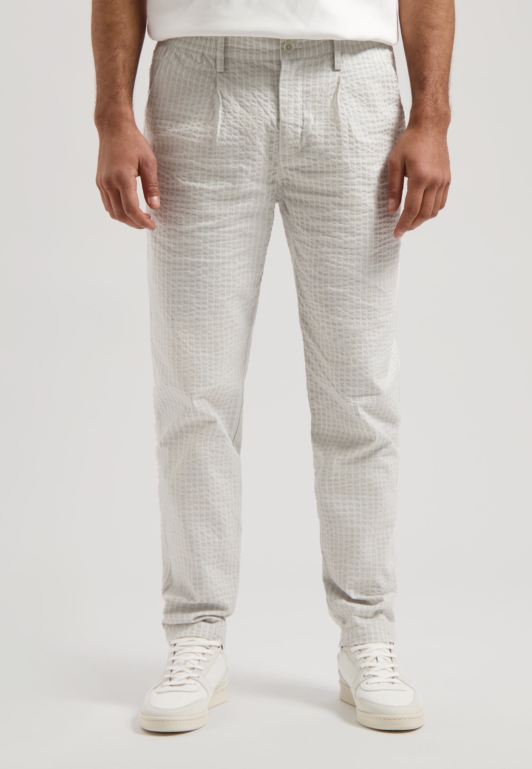 dstrezzed Logan Easy Pants Seersucker Silver Birch